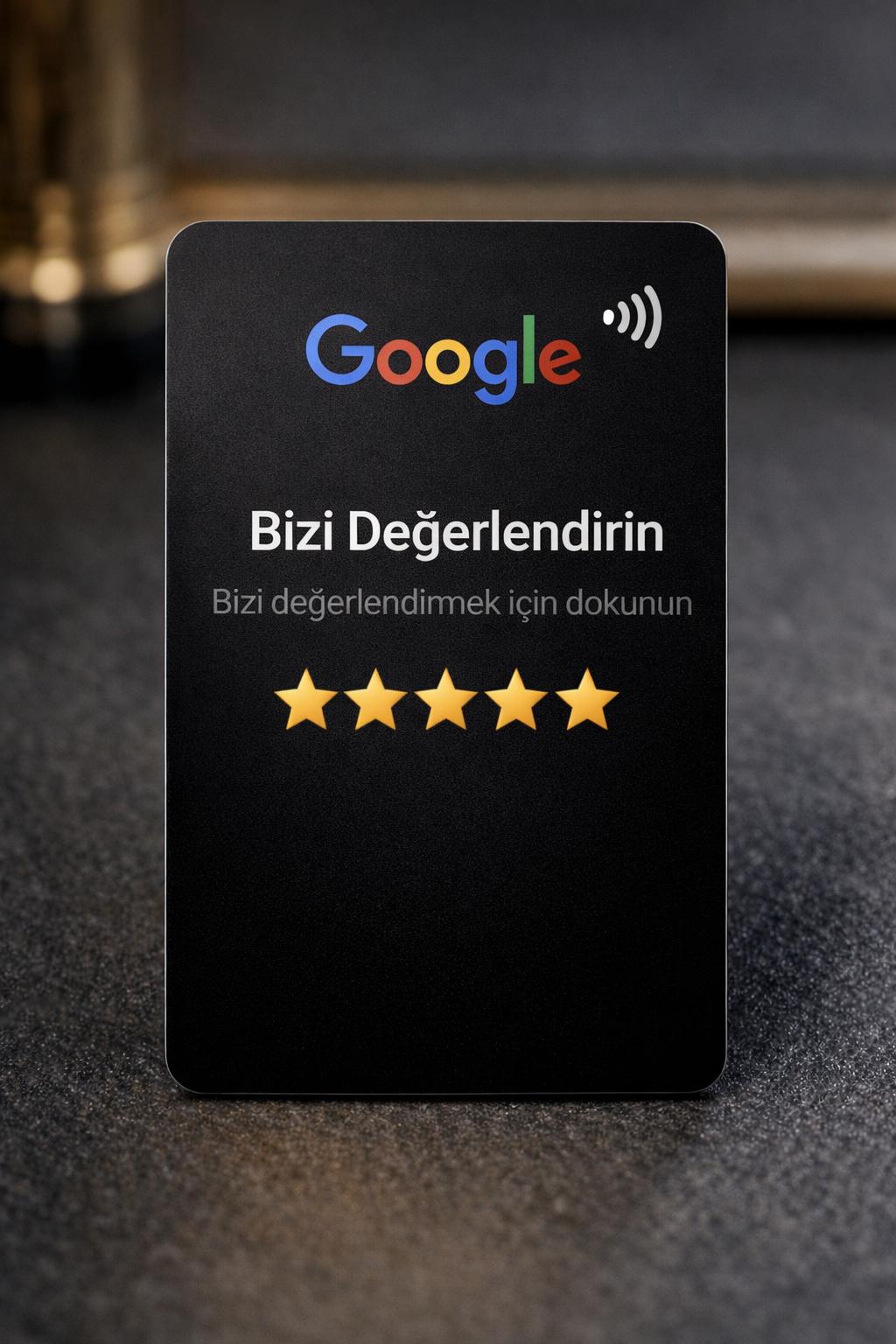 Firmamz Siyah NFC Kartvizit - Dikey tasarım, premium siyah tema, modern ve güçlü görünüm